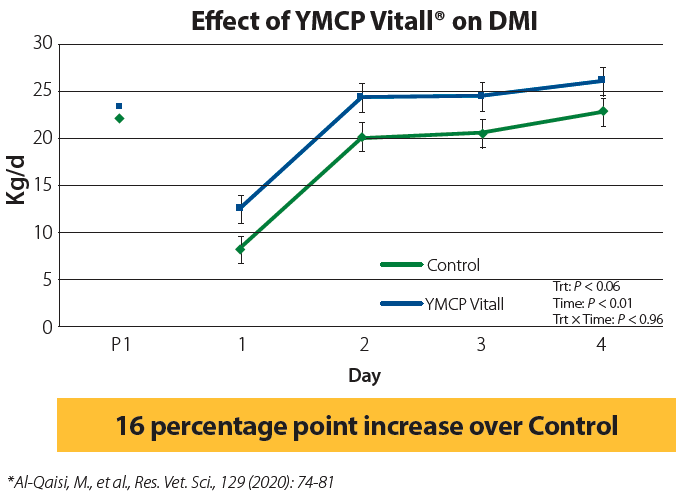 Effect of YMCP Vitall on DMI Microbiome Page