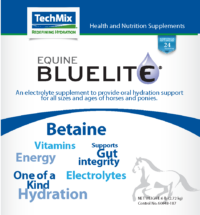 TechMix Equine BlueLite® supplement for horses Powder Product Front Label